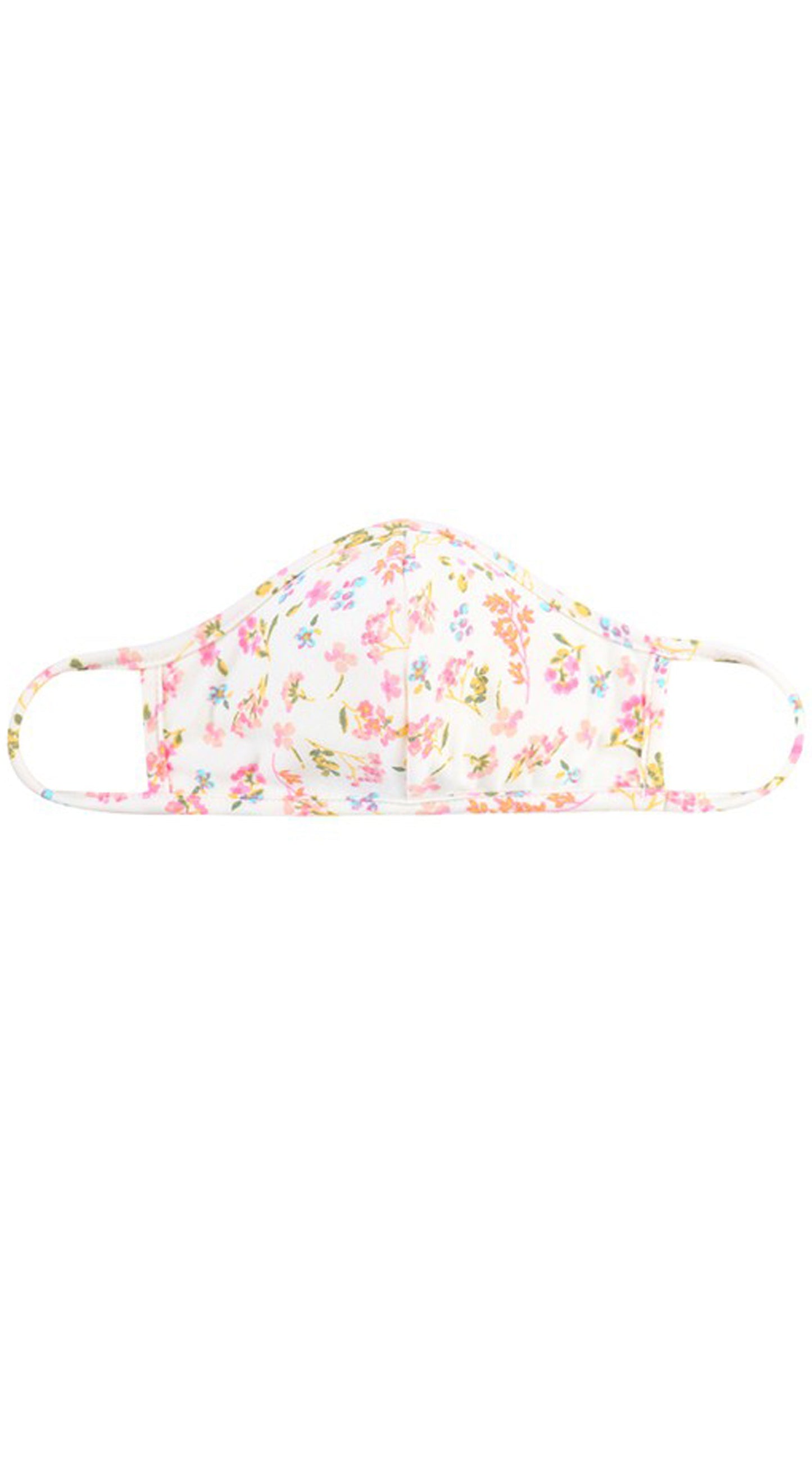Floral Ivory Pink Reusable Face Mask