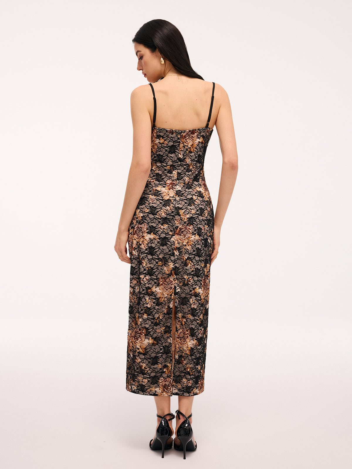 Floral Lace Cami Maxi Dress