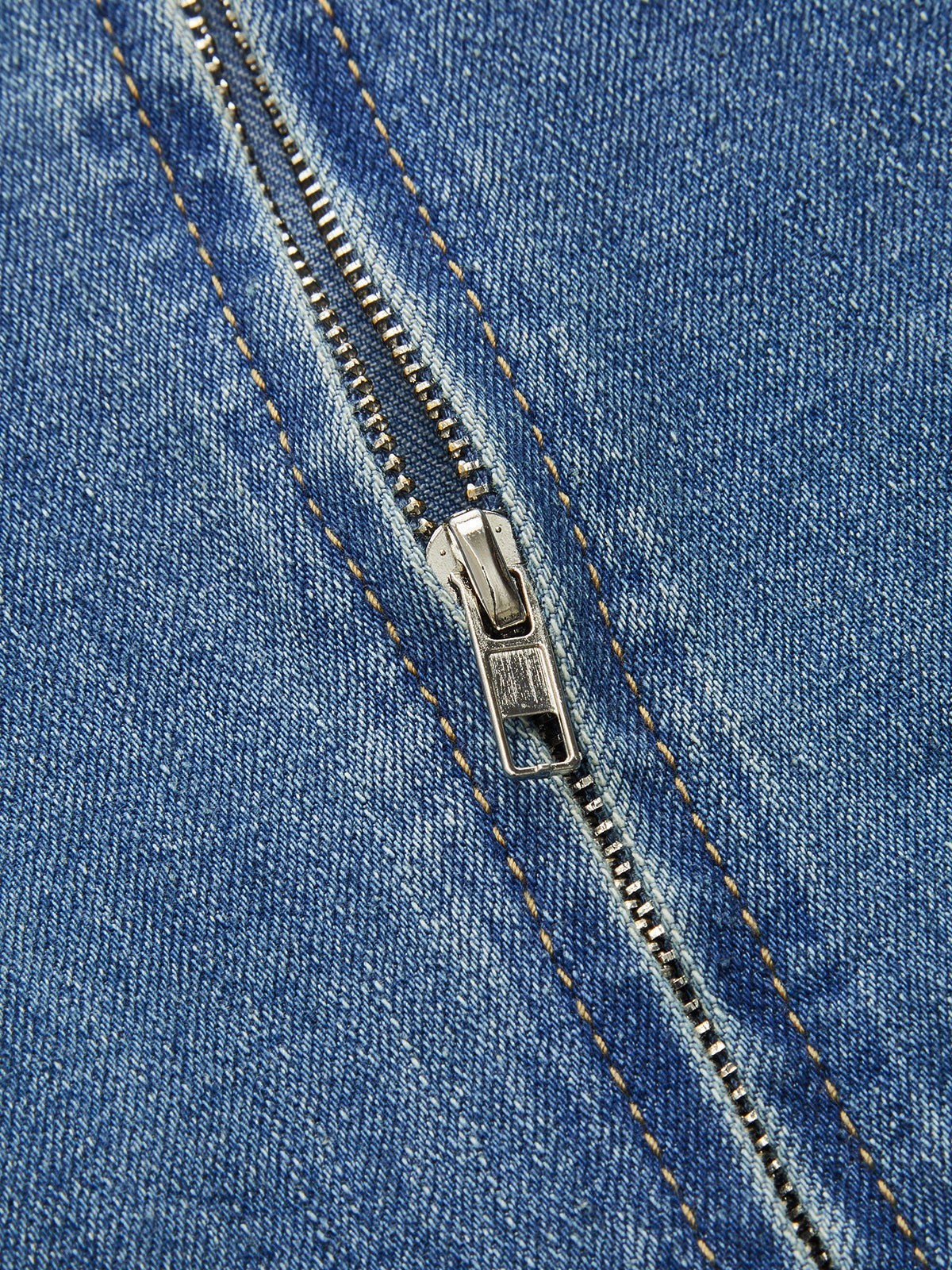 Halter Backless Denim Midi Dress