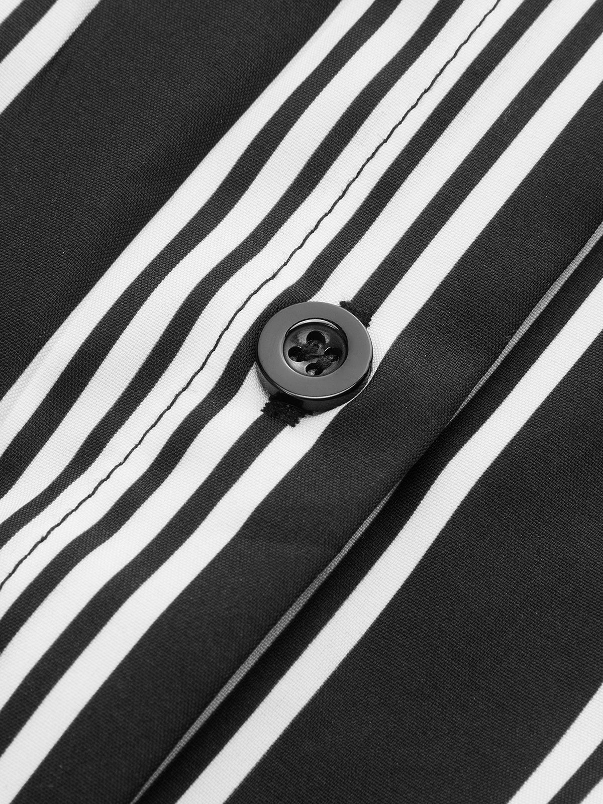 Striped Short Sleeve Maxi Shirt Dress