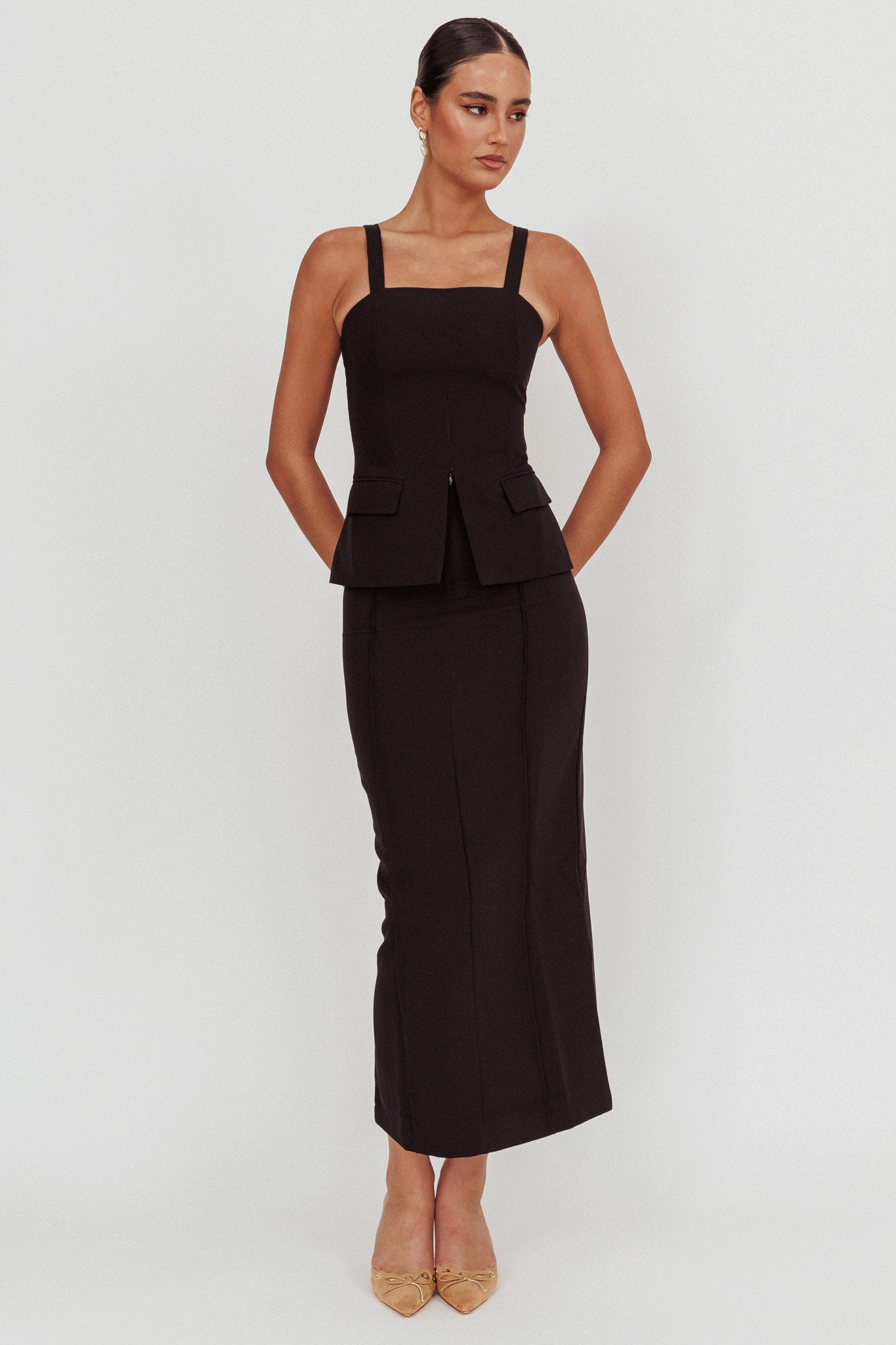 Like I Do Maxi Skirt Black