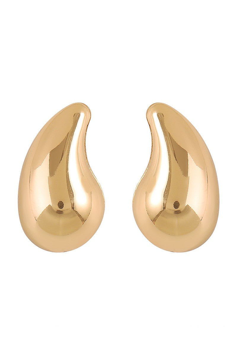 Water Drop Gold Earrings