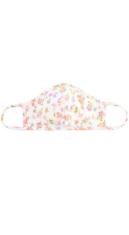 Floral Ivory Pink Reusable Face Mask