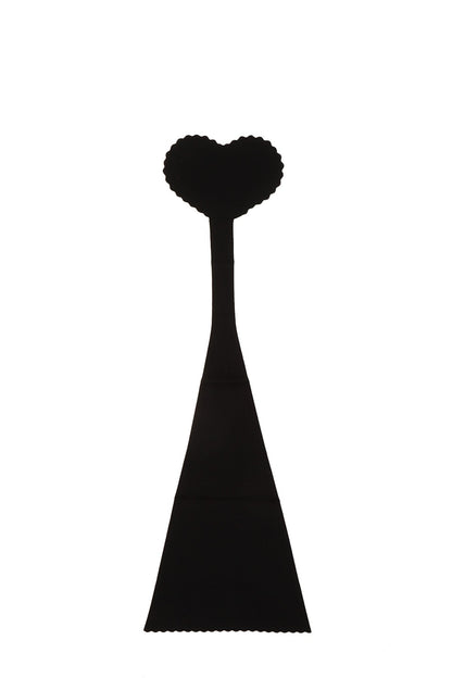Strapless No Line Reusable Heart Shape Panty - Black
