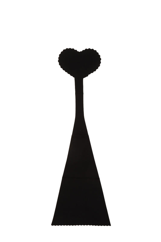 Strapless No Line Reusable Heart Shape Panty - Black