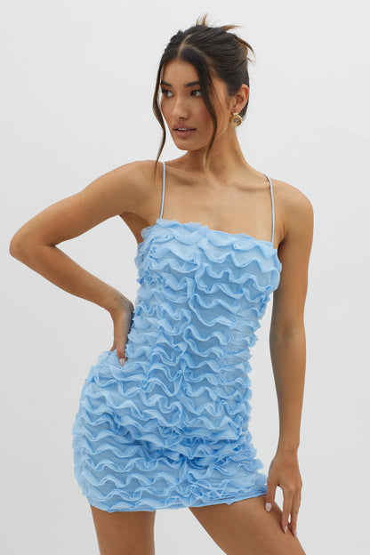 Tizzy Embellished Mini Dress Blue