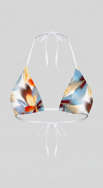 Lyssara Floral Print Bikini Set - Blue Multi
