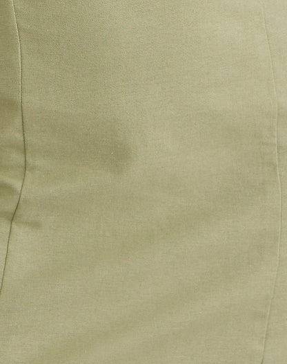 Ambra Scoop Mini Dress in Sage Green