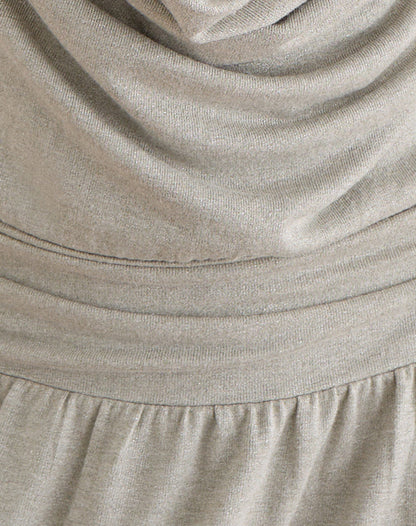 Astara Mini Dress in Shimmer Knit Light Grey