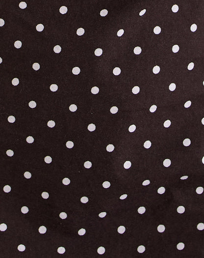 Ayana Open Back Mini Dress in Medium Polka Brown