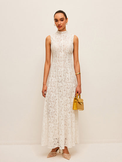Semi-Sheer Lace Dress