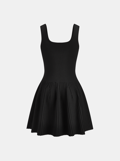 Rhinestone-Embellished Slim Fit Mini Dress