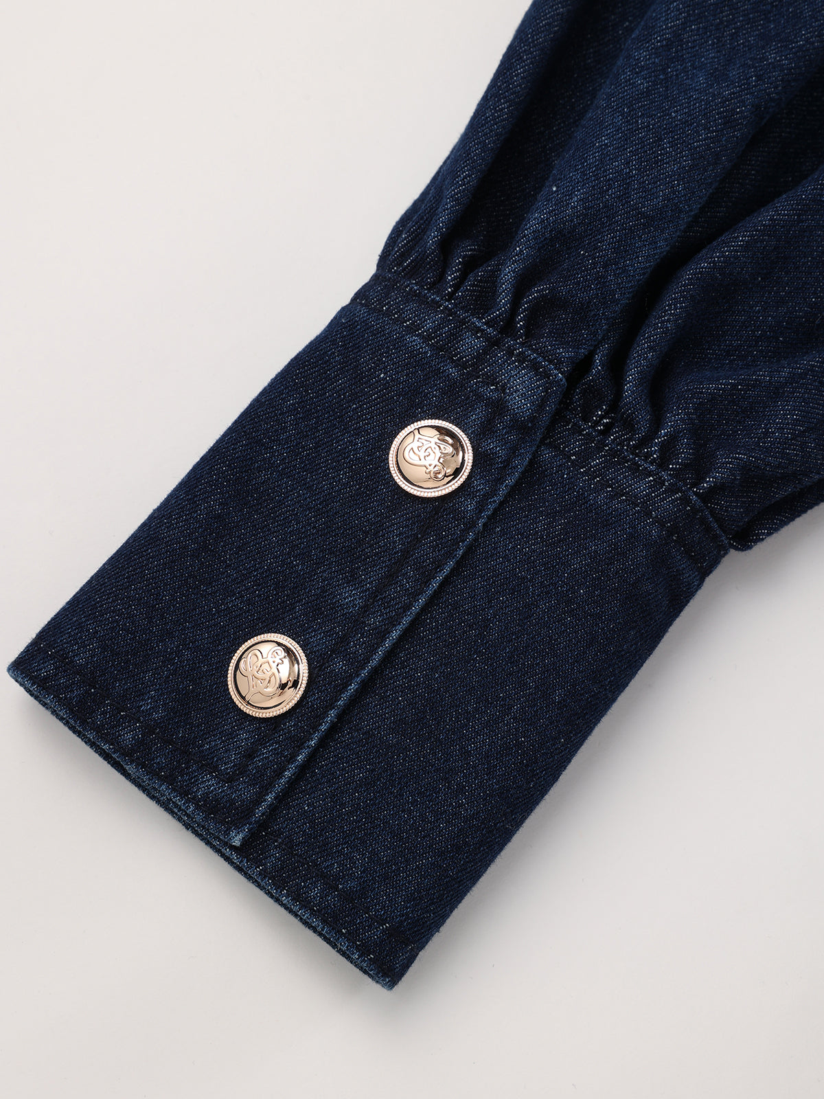Belted Button-Front Denim Shirt Dress