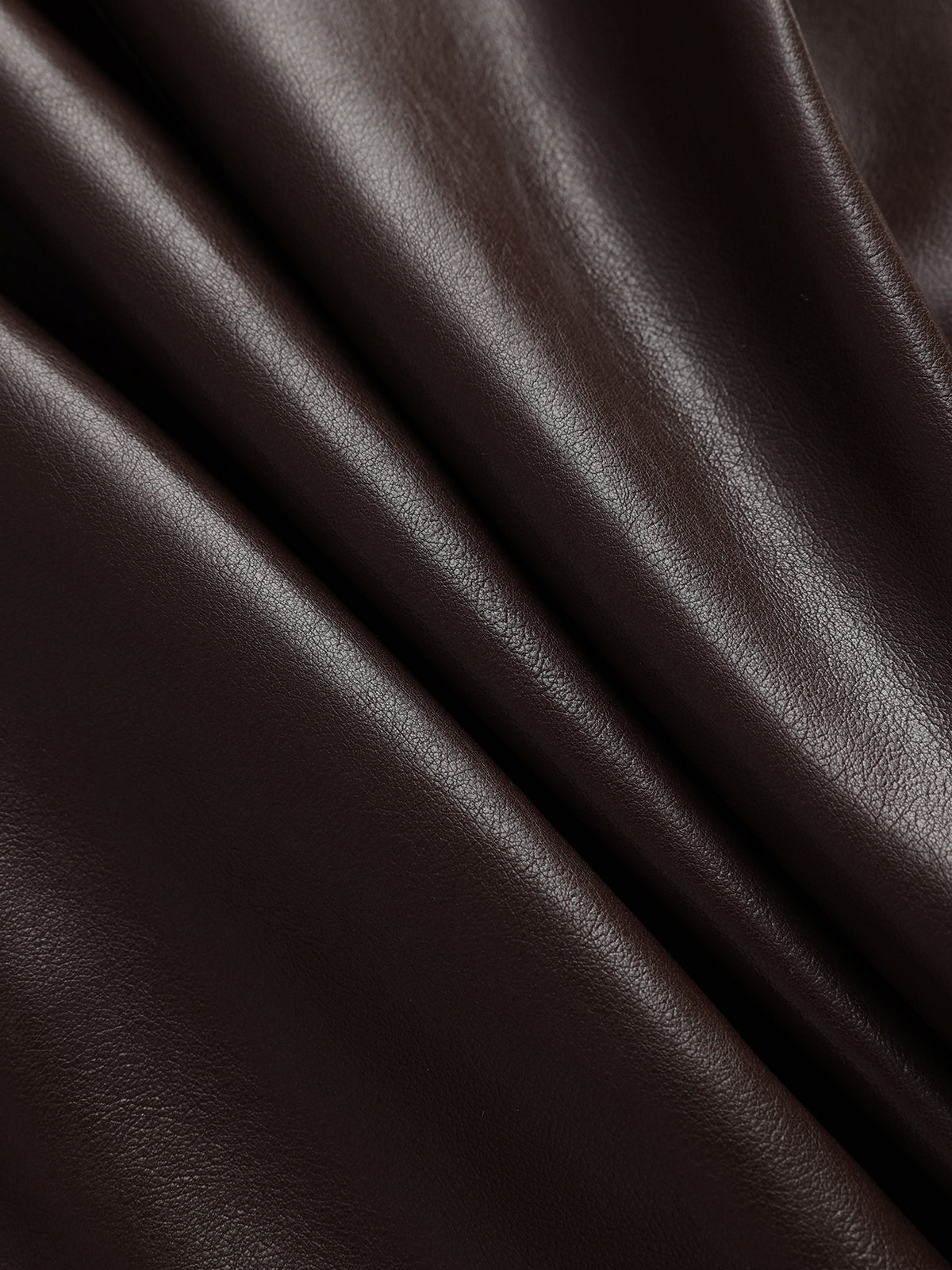 Faux Leather Sweetheart Neckline Slip Midi Dress