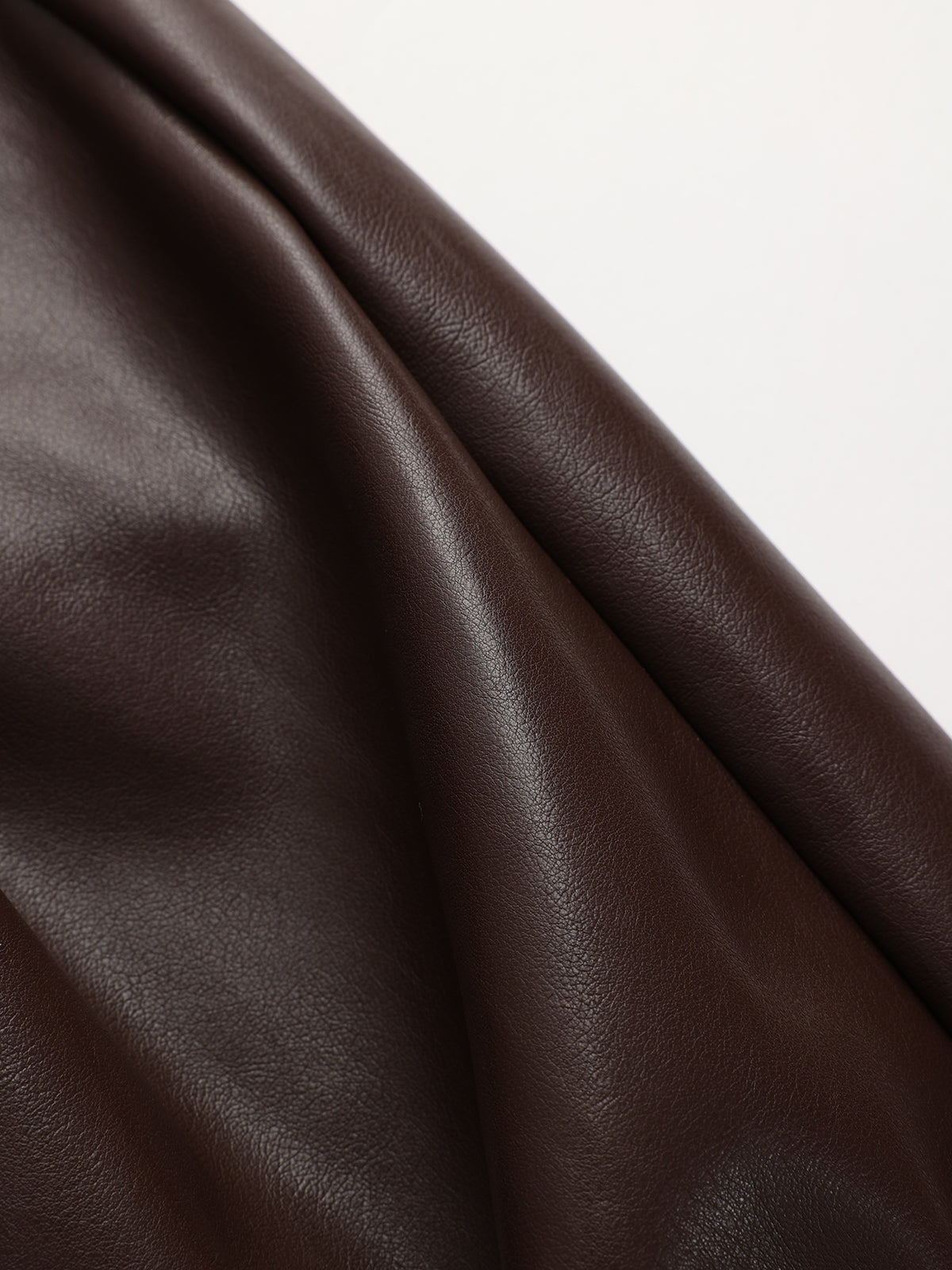 Faux Leather Sweetheart Neckline Slip Midi Dress