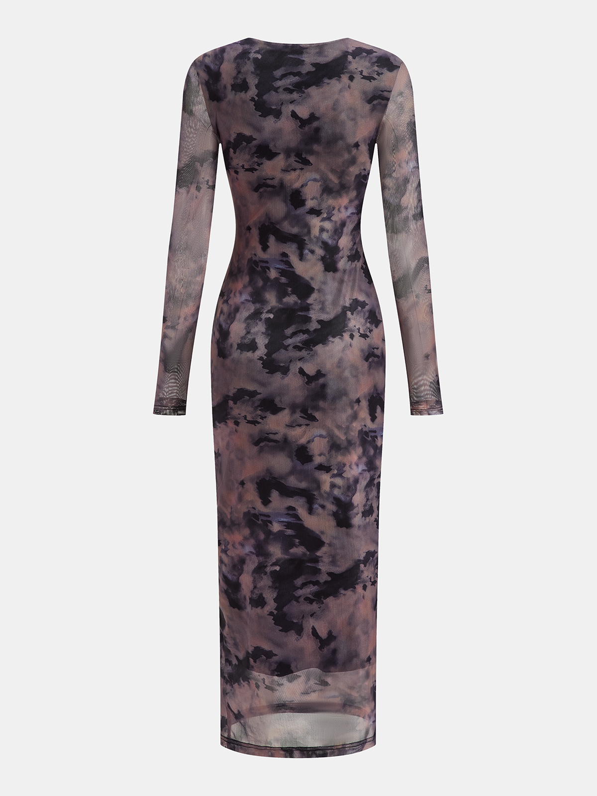 Tie-Dye Sheer Maxi Dress