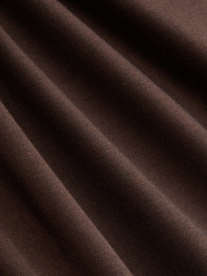 Faux Leather Paneled Knit Asymmetrical Dress
