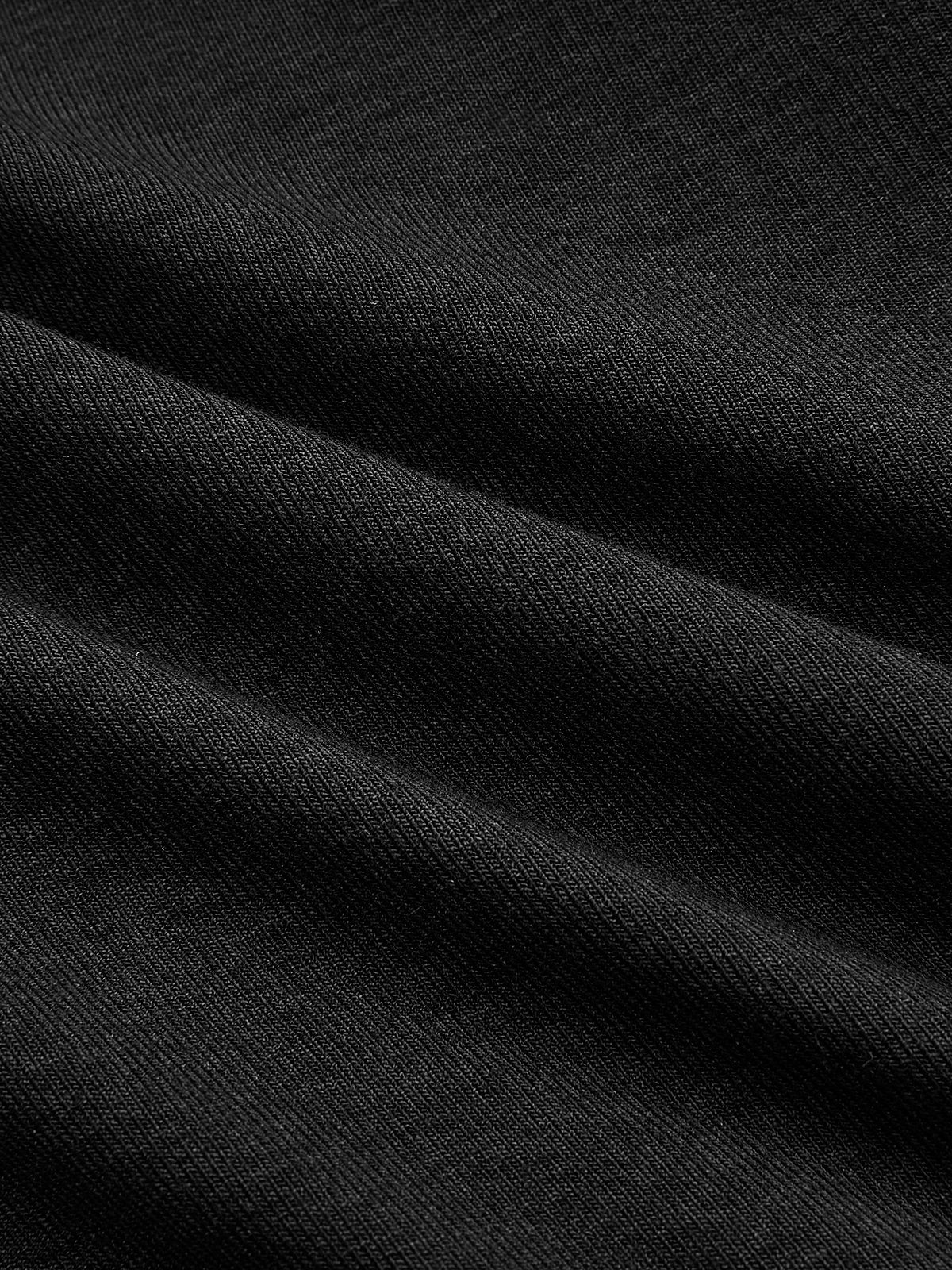 Pleated Faux Leather Panel Long-Sleeve Dress