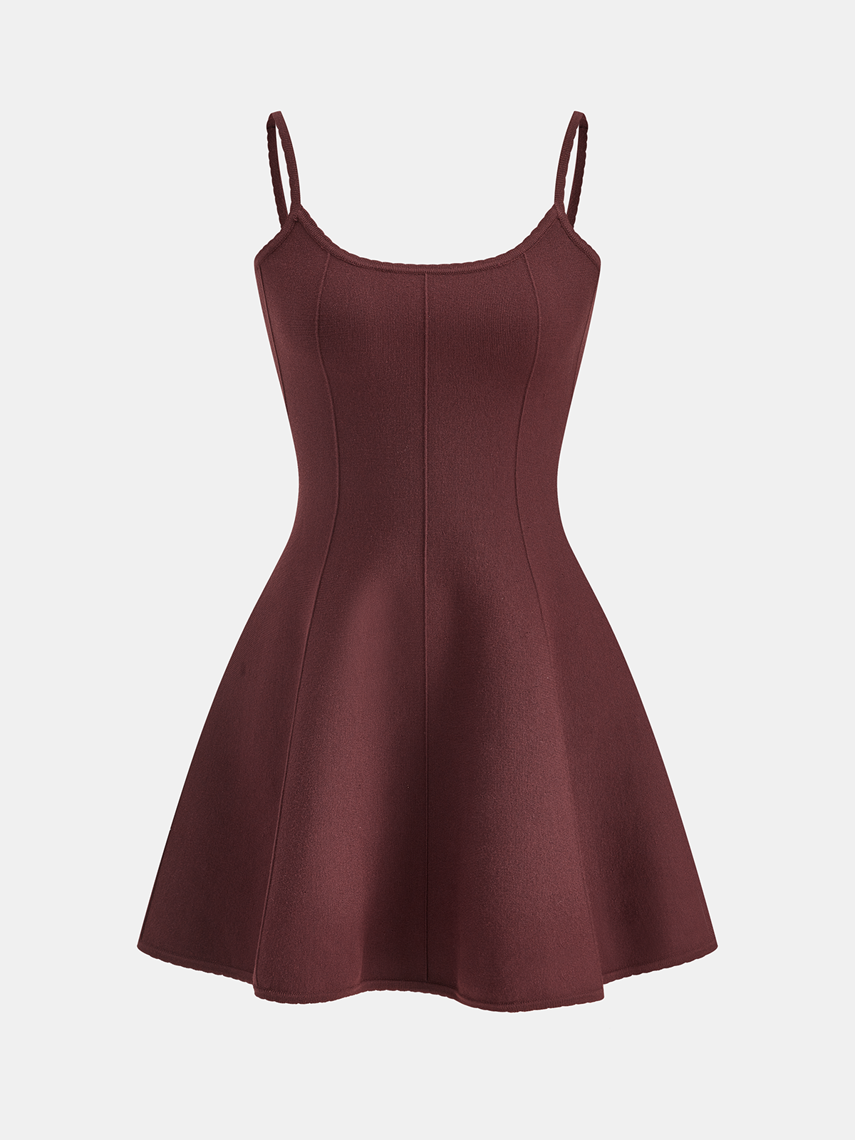 Umbrella Hem Knit Cami Mini Dress