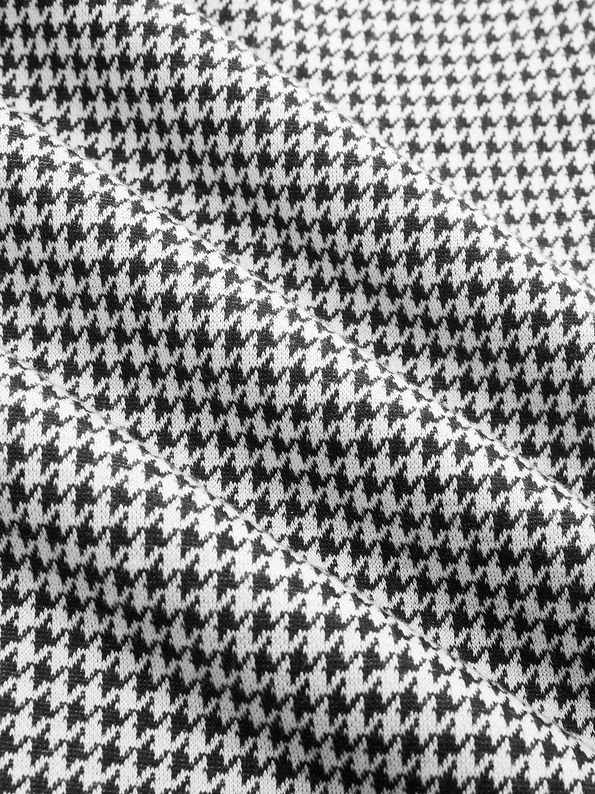 Contrast Trim Houndstooth Cami Jumpsuit