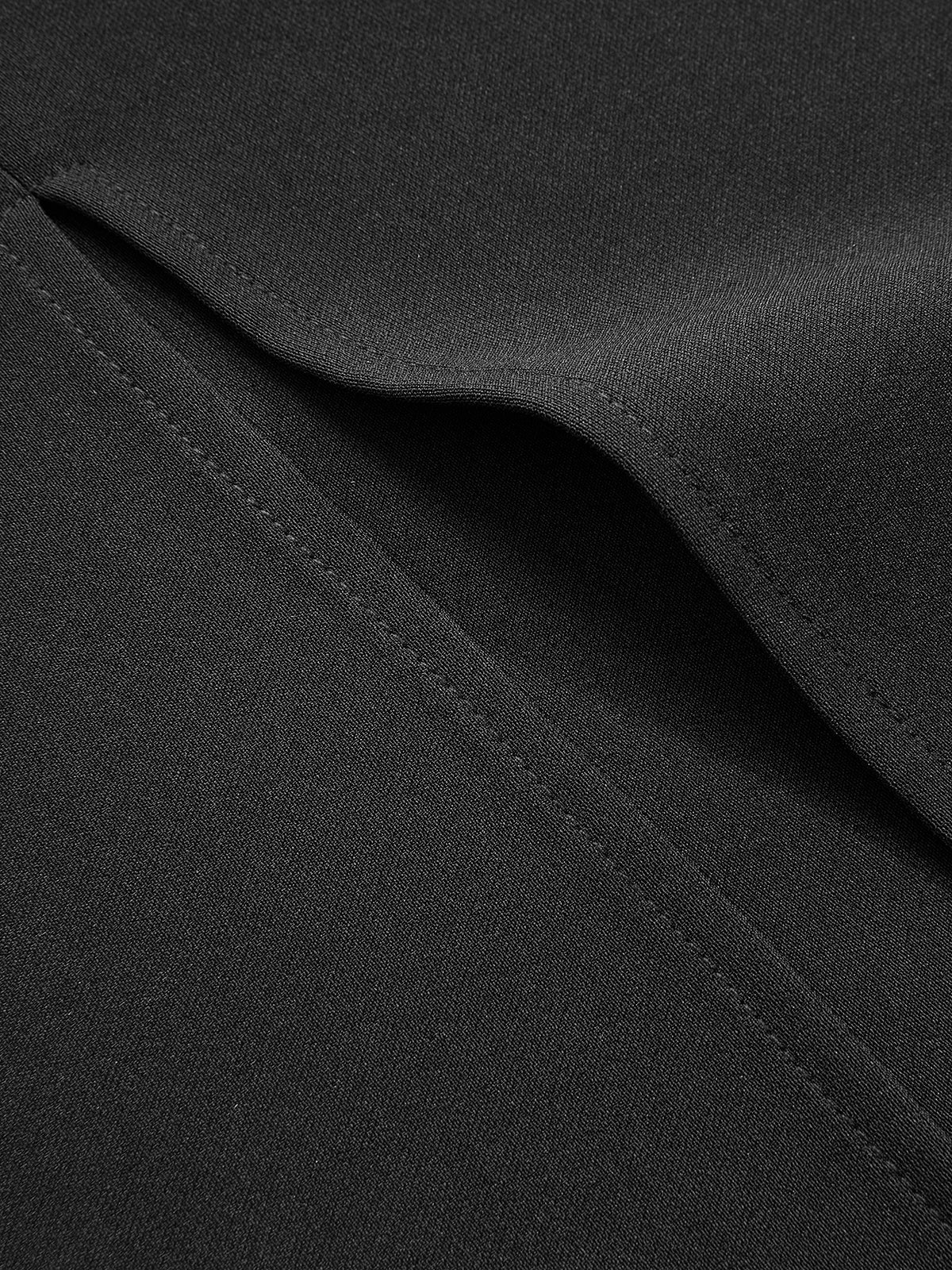 Draped Mesh Cape Sleeve Maxi Dress