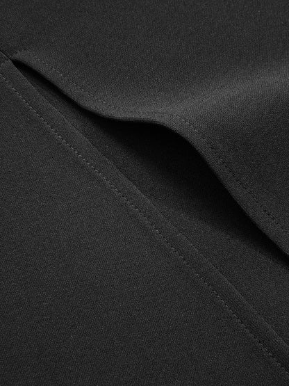 Draped Mesh Cape Sleeve Maxi Dress