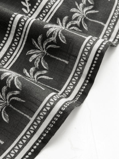 Sleeveless Palm Tree Print Mini Dress