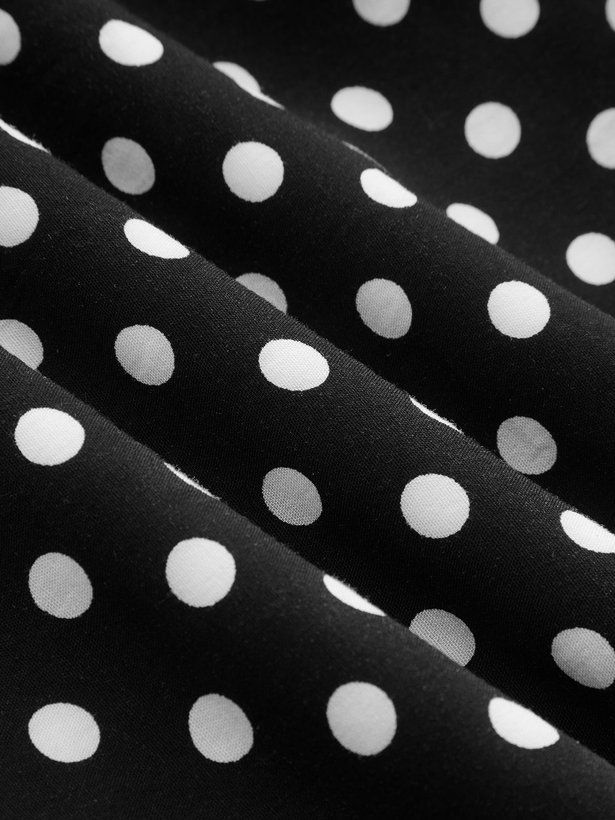 Polka Dot Lace V-Neck Maxi Dress