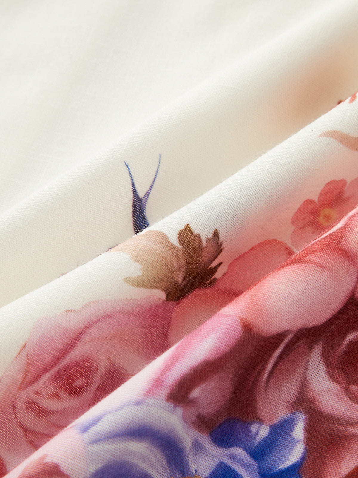 Strapless Floral Bird Print Maxi Dress