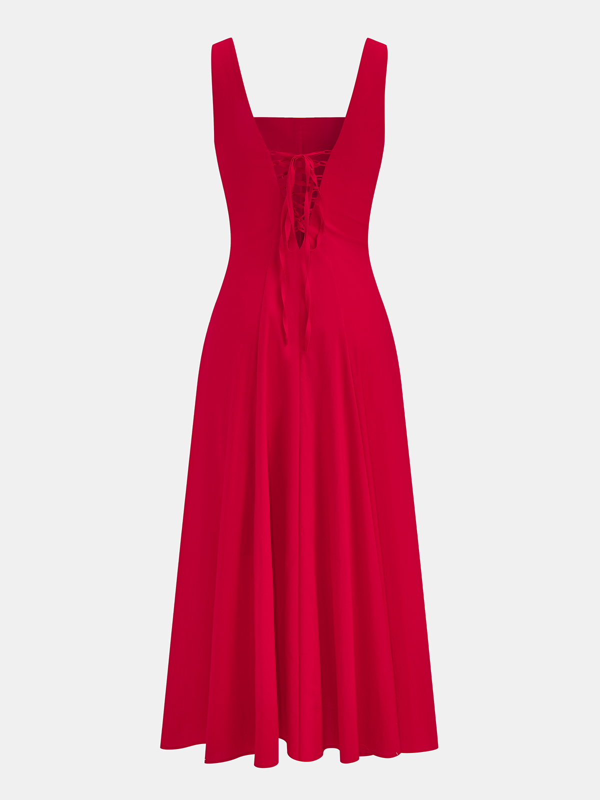 Cotton Blend Button-Front Maxi Dress