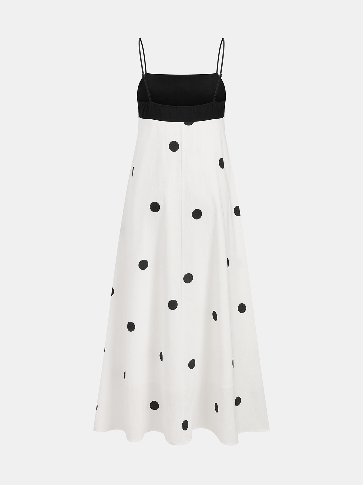 Polka Dot Color-Block Cami Dress