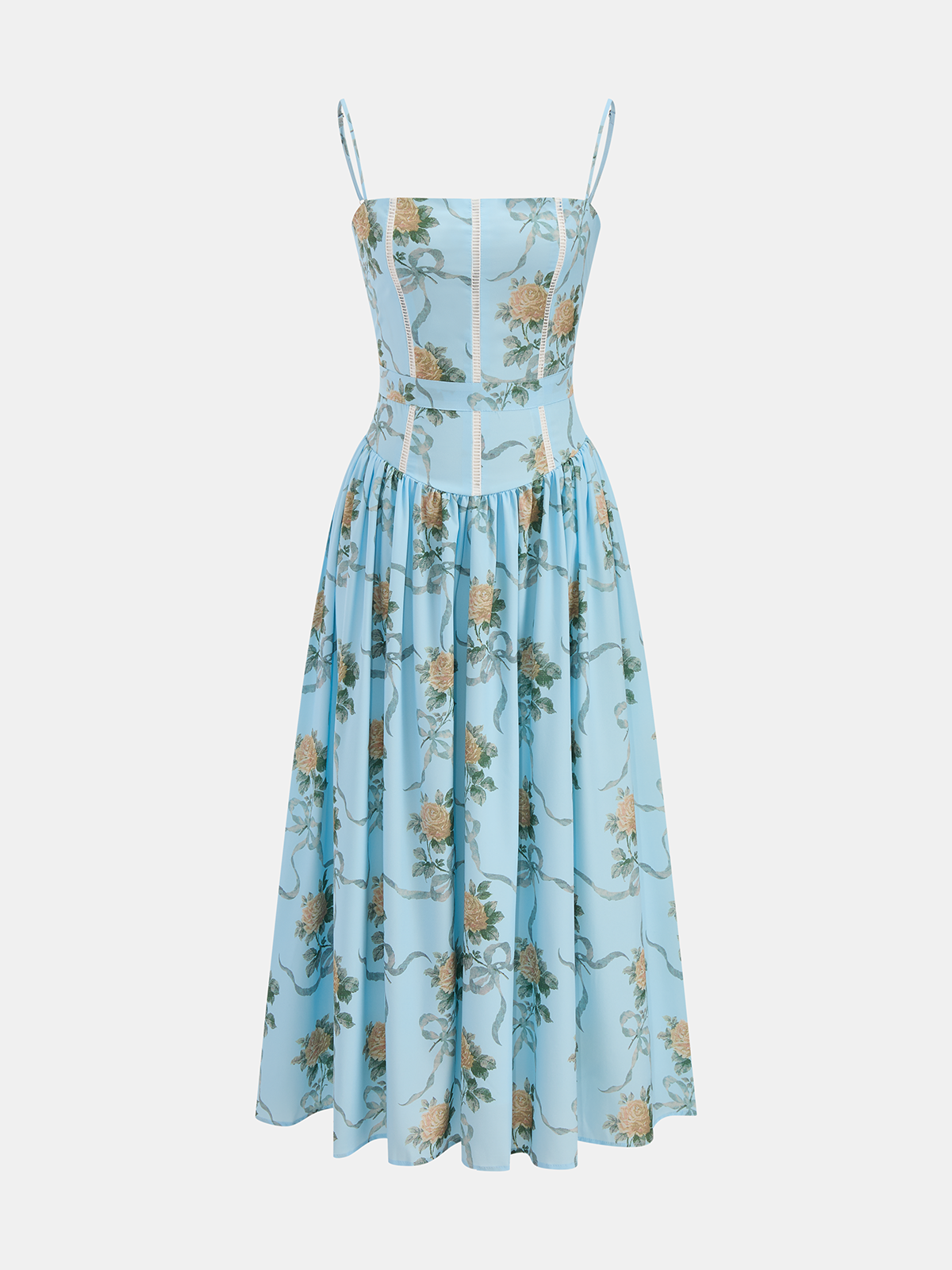 Floral Print Cami Midi Dress
