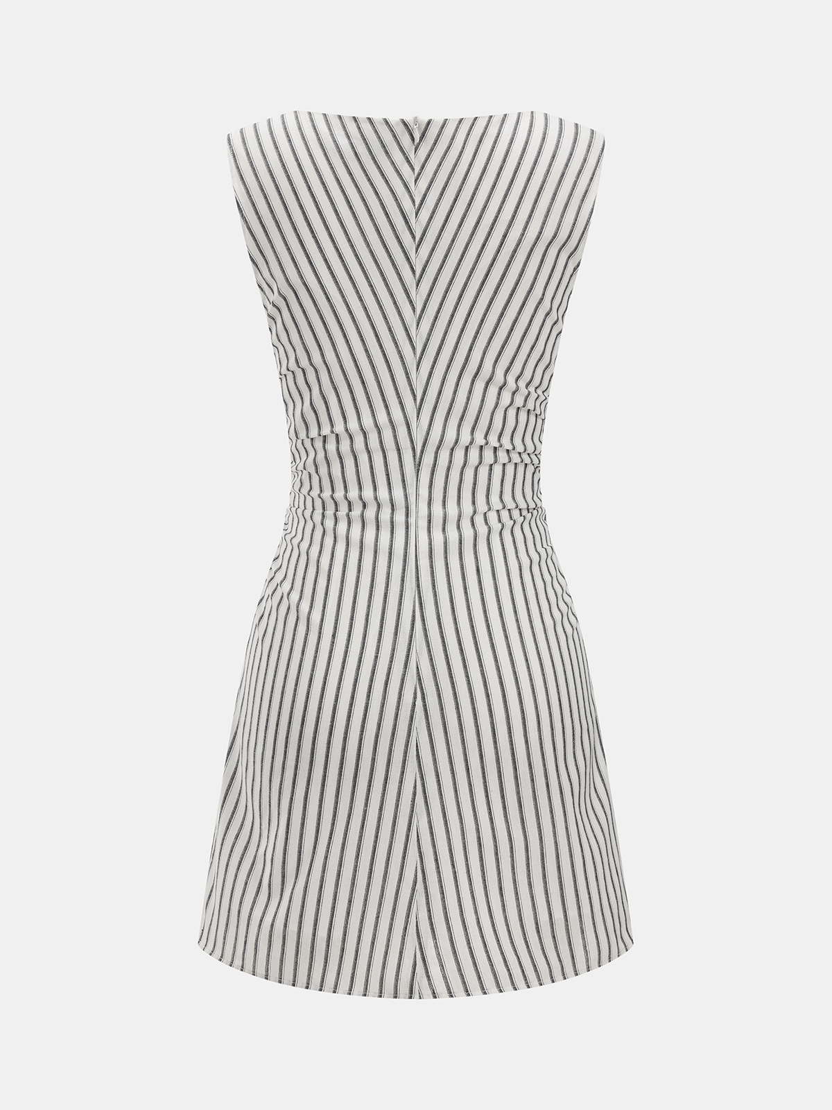 Striped Cotton Sleeveless Mini Dress