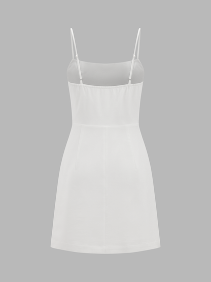 Cape Overlay Cami Mini Dress Two Piece Set