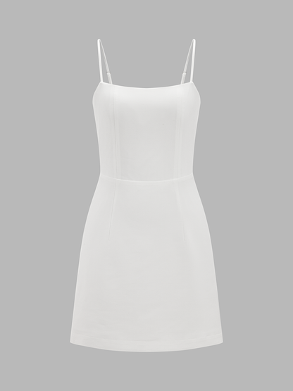 Cape Overlay Cami Mini Dress Two Piece Set