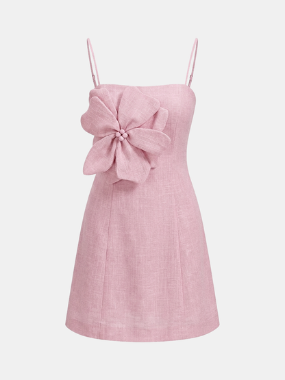 3D Floral Applique Cami Mini Dress