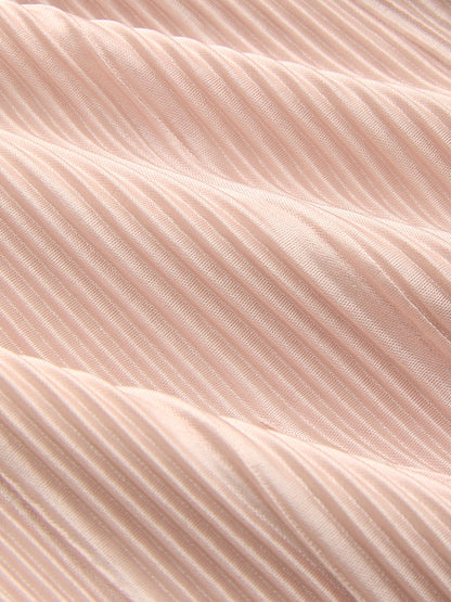 Strapless Pleated Maxi Dress