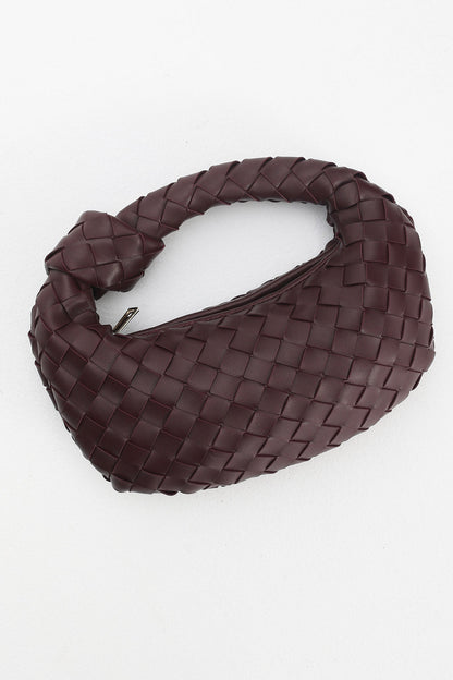 Montreal Woven Crescent Bag Wine