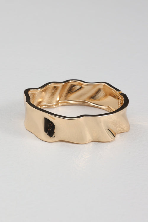 Morning Light Irregular Bangle Gold