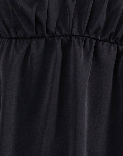 Cadenza Square Neck Slip Mini Dress in Black