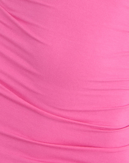 Cauaria Mini Dress in Rayon Jersey Deep Pink