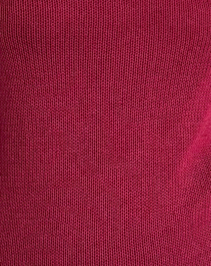 Chiara Mini Dress in Sheer Knit Red