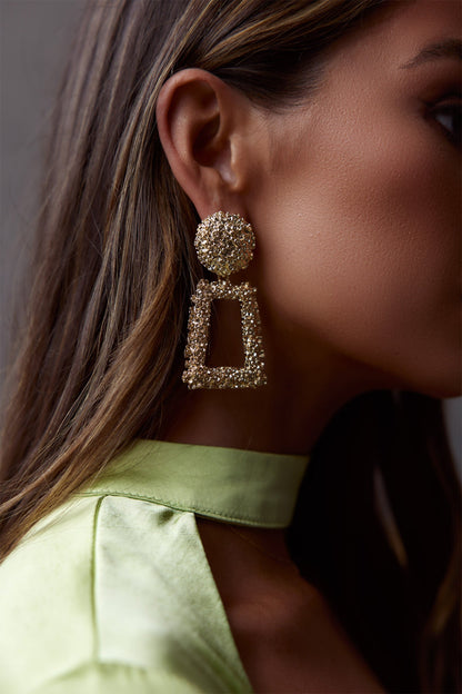 London Textured Earrings Gold