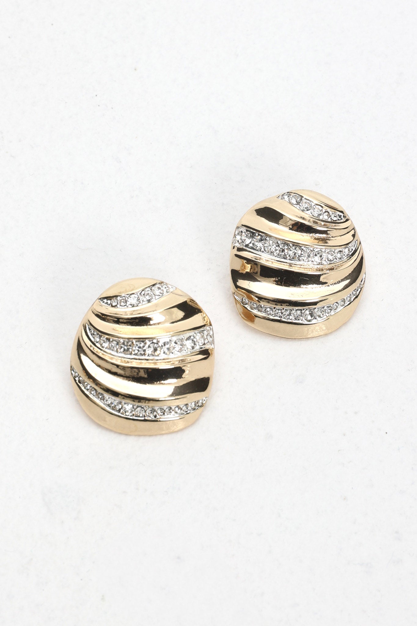 Jada Irregular Textured Earrings Gold/Silver