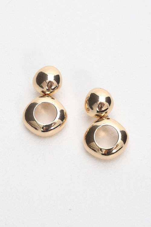 Hilary Drop Earrings Gold