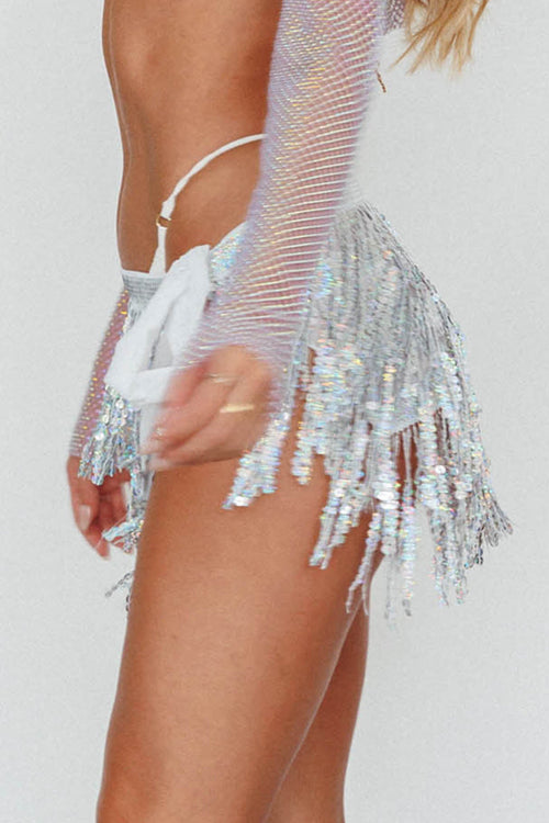 Hot Shot Sequin Mini Skirt