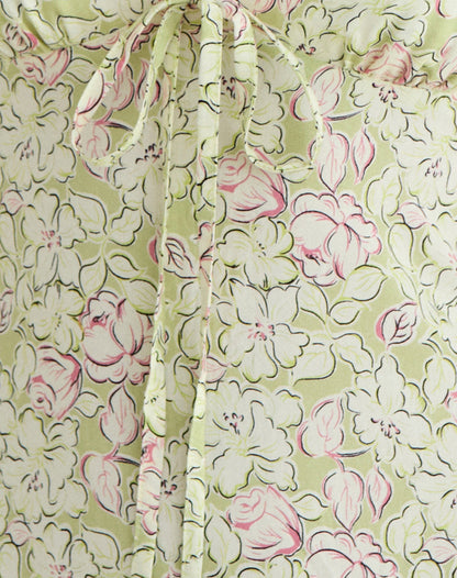 Gadisa Mini Dress in Blooming Lily Green