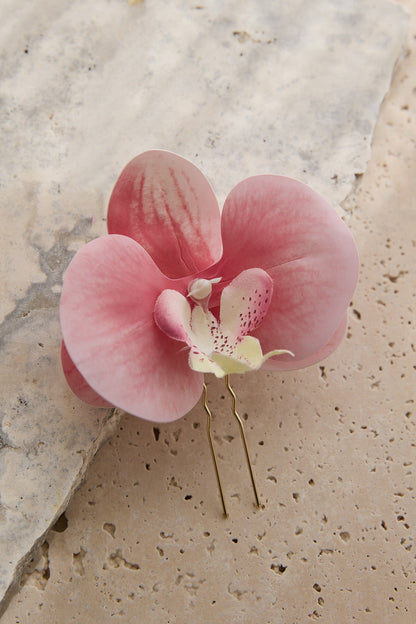 Orchid Hair Pin Fuchsia