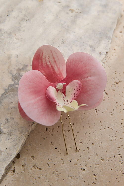 Orchid Hair Pin Fuchsia