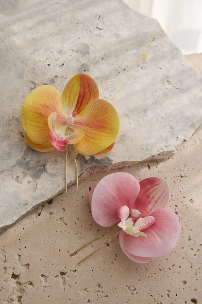 Orchid Hair Pin Fuchsia